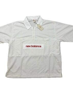 New Balance Made in‎ USA - Mesh Polo - Sea Salt Cream - Men's Sz XL  - MT51540